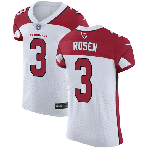 Nike Cardinals #3 Josh Rosen White Men's Stitched NFL Vapor Untouchable Elite Jersey - Click Image to Close